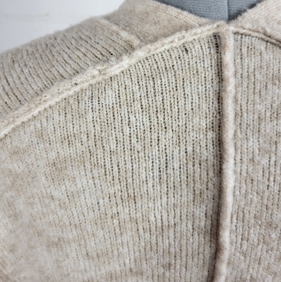 ATM Anthony Thomas Melillo Wool Blend Oversized Slouchy Cardigan Oatmeal Large - Picture 11 of 16